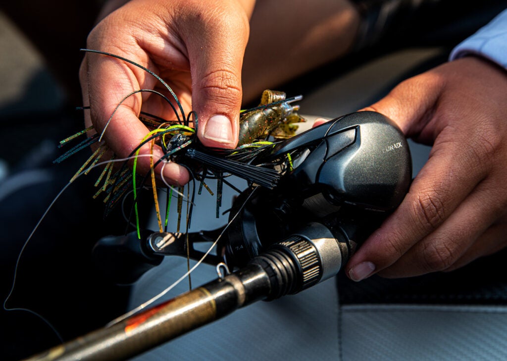 Jig and reel close-up