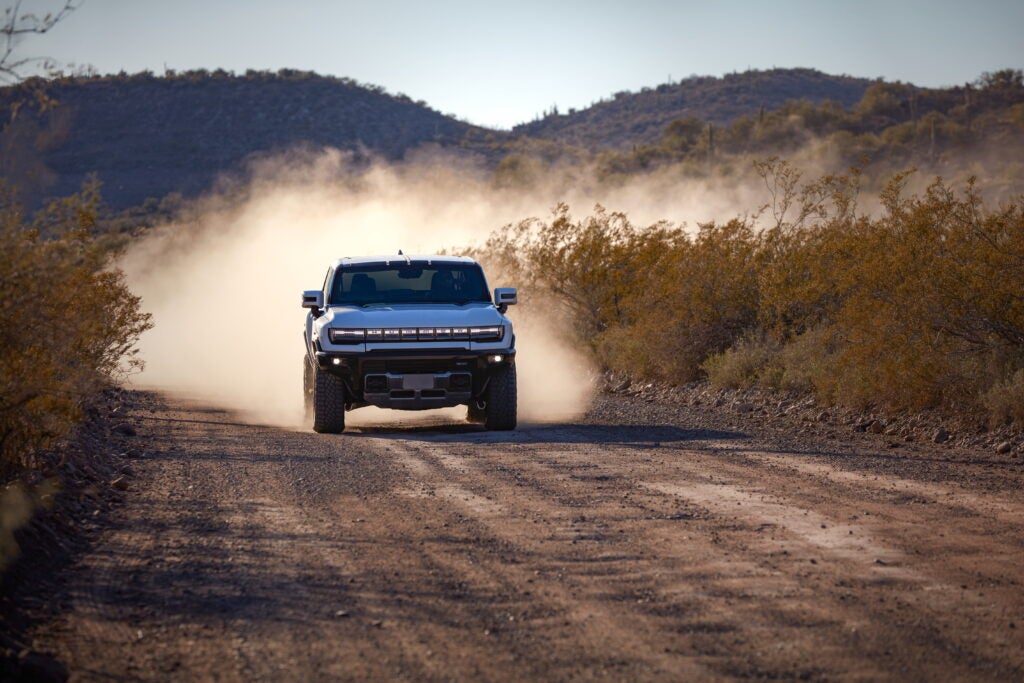 The Hummer has double the battery capacity of the Tesla S.