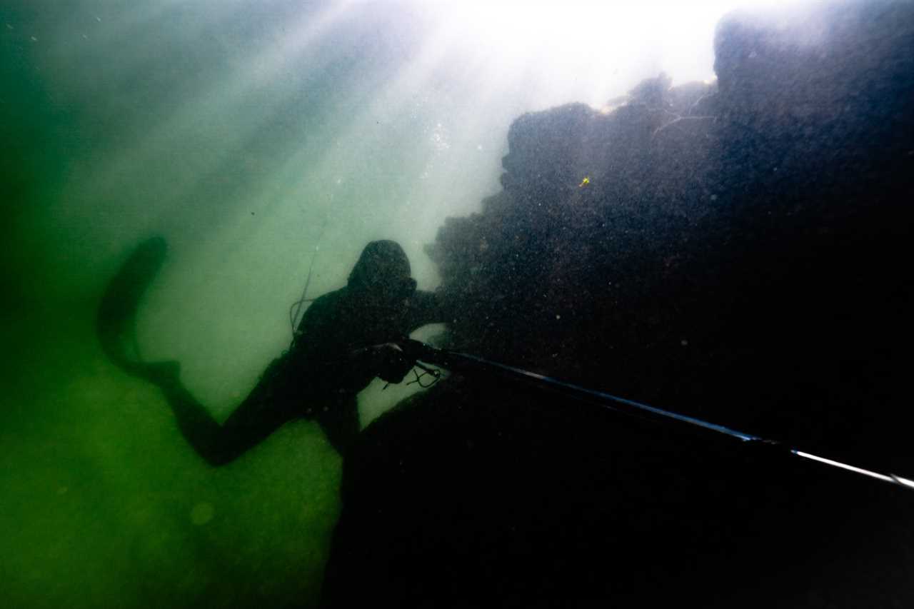 Spearfishing Lake Powell.