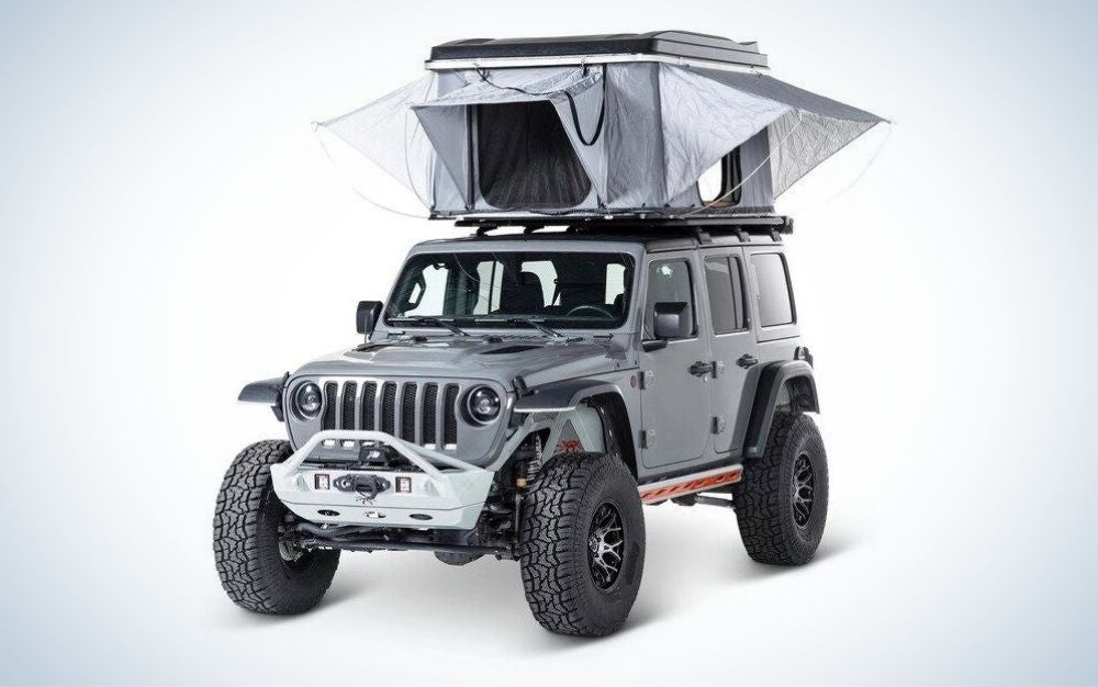 Smittybilt Overlander Hard Shell roof top Tent is the best hardshell roof top tent.