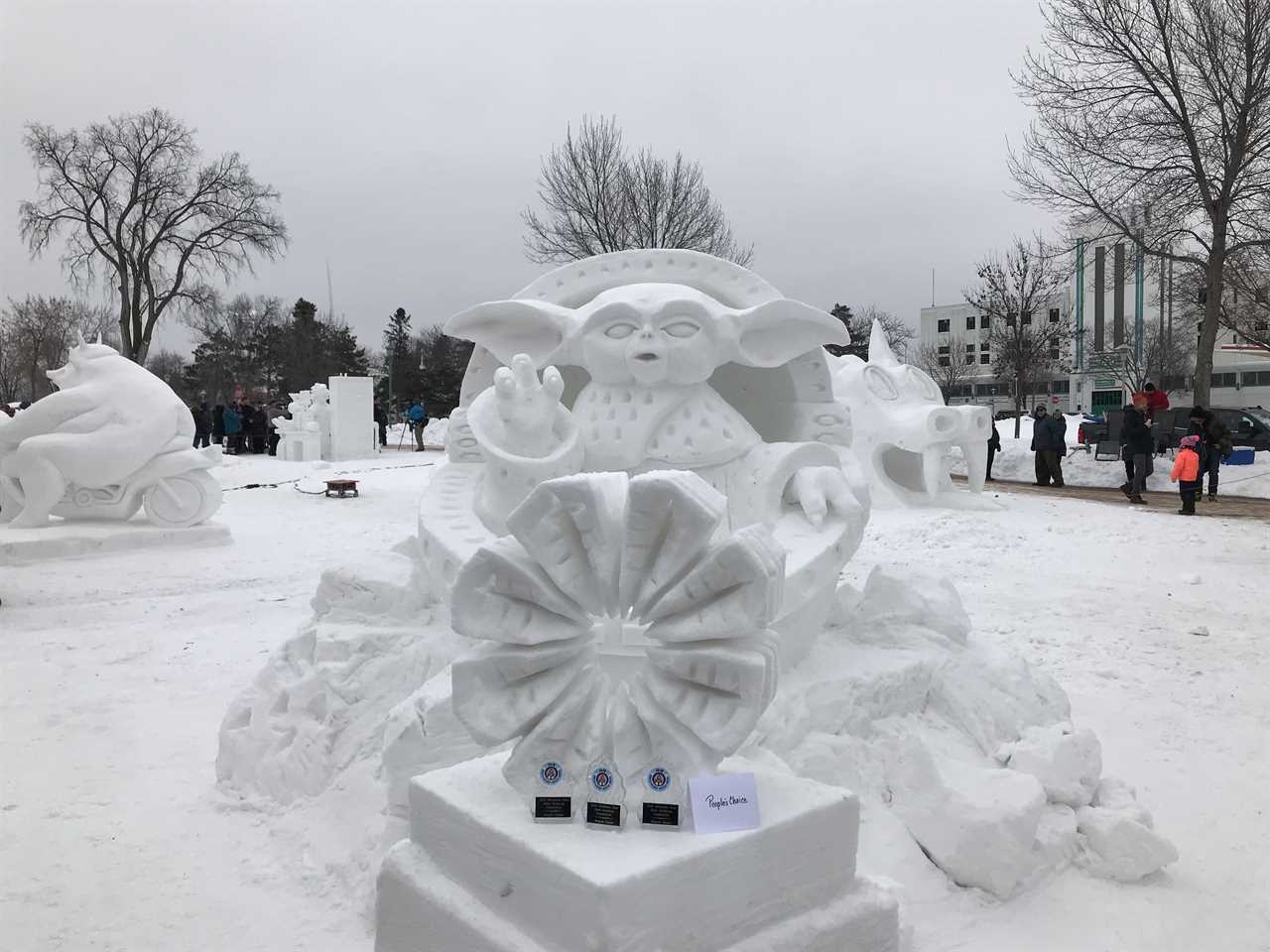 snow sculptures