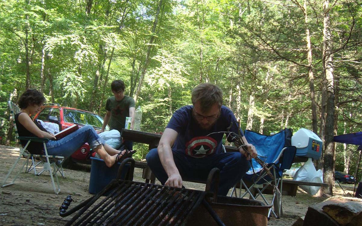 Cooking over an open fire