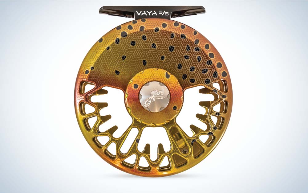 Abel Vaya, native cut throat pattern fly reel