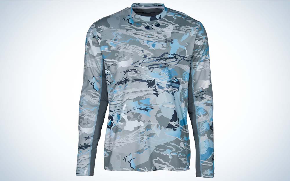 Camo Under Armour long sleeve fishing shirt