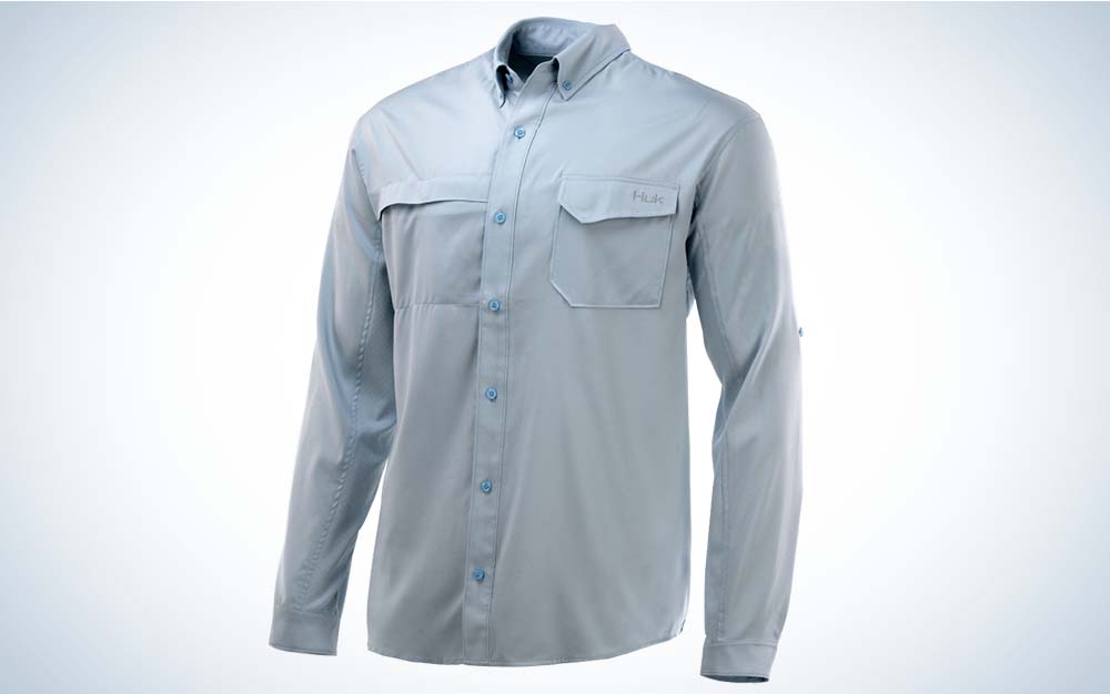 HUK button down long sleeve shirt