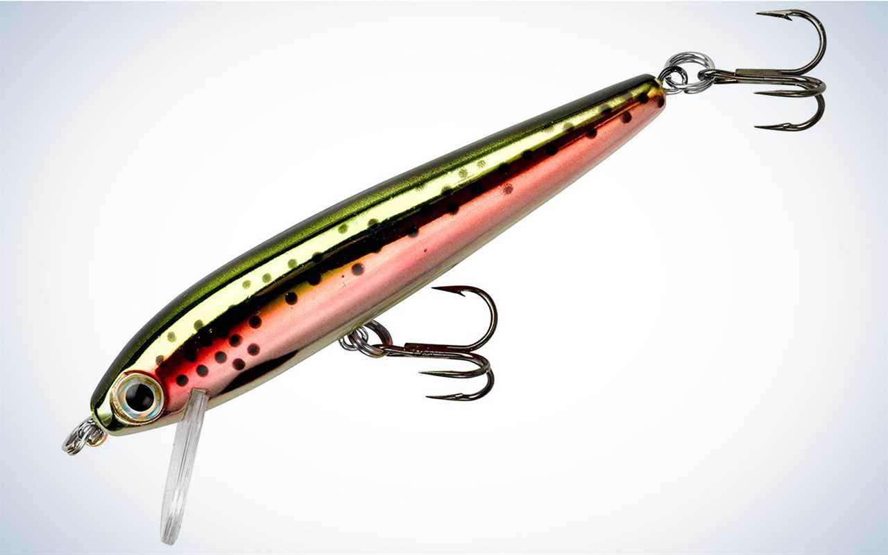 The Rebel Tracdown Minnow is one of the best trout fishing baits.