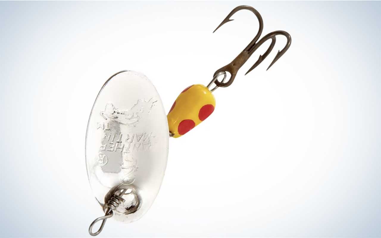 The Panther-Martin Teardrop Spinner is one of the best trout fishing baits.