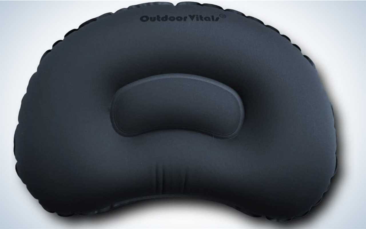 The Outdoor Vitals Ultralight Stretch Pillow is the best budget backpacking pillow.