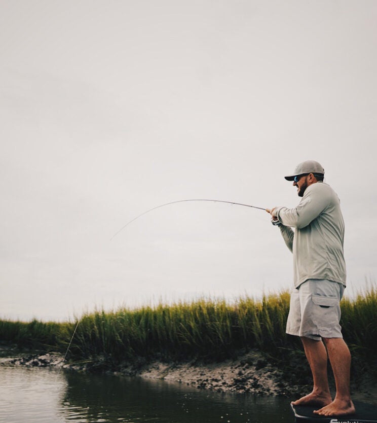 Fighting a red fish with the NRX + T2S.