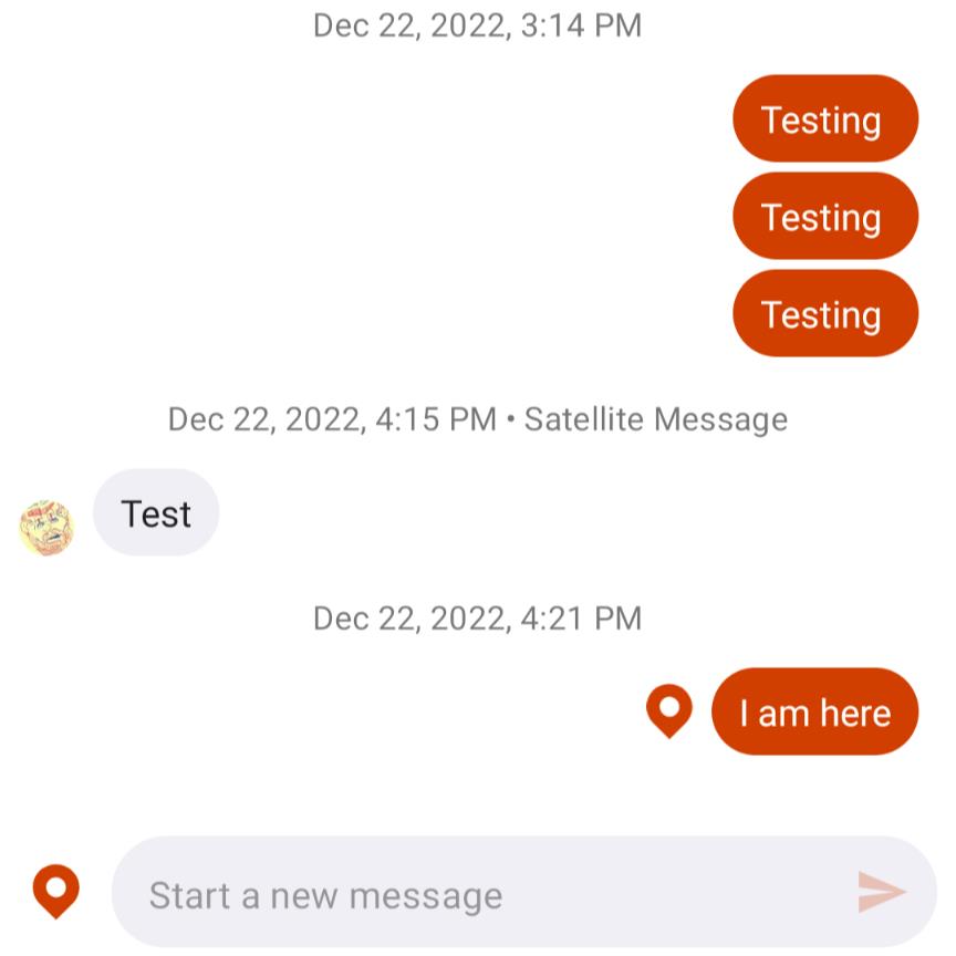 My initial test of Garmin inReach Messenger’s user interface was successful after I let my emergency contact know that the messages would be coming from an unknown number.