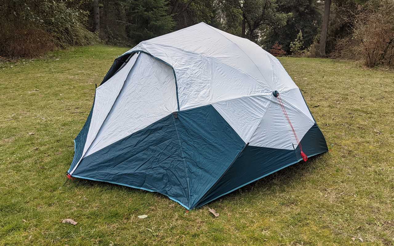 The fully assembled Decathlon Quechua 2 Second Pop-Up.