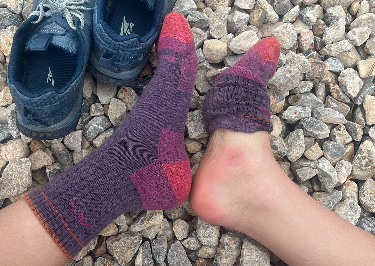 Quality hiking socks protect your feet from rubbing against your shoes, but they can only do so much if your shoes have paint points.