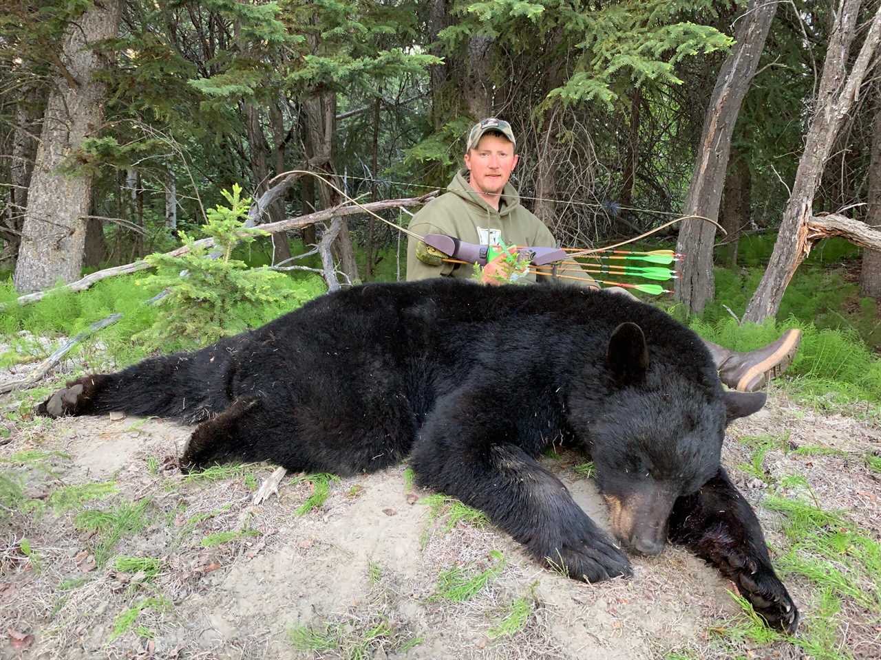 Tyler Freel with black bear