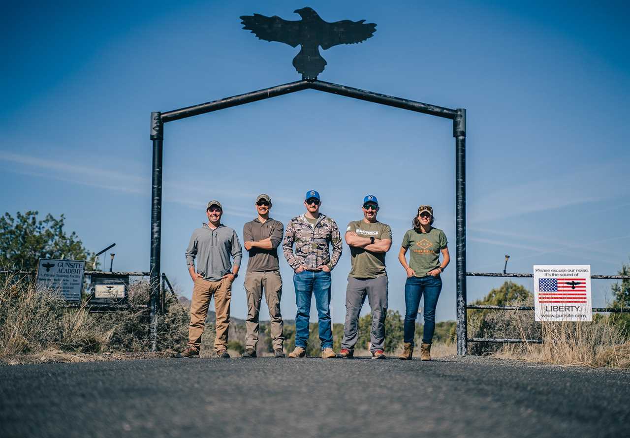 Gun test team at Gunsite.