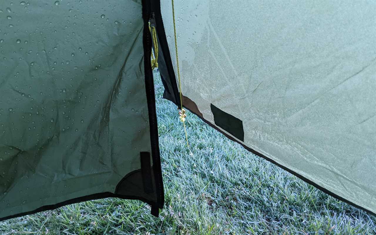 Being able to adjust the guyline of the tent door while still wrapped up in your sleeping bag is a game changer. 