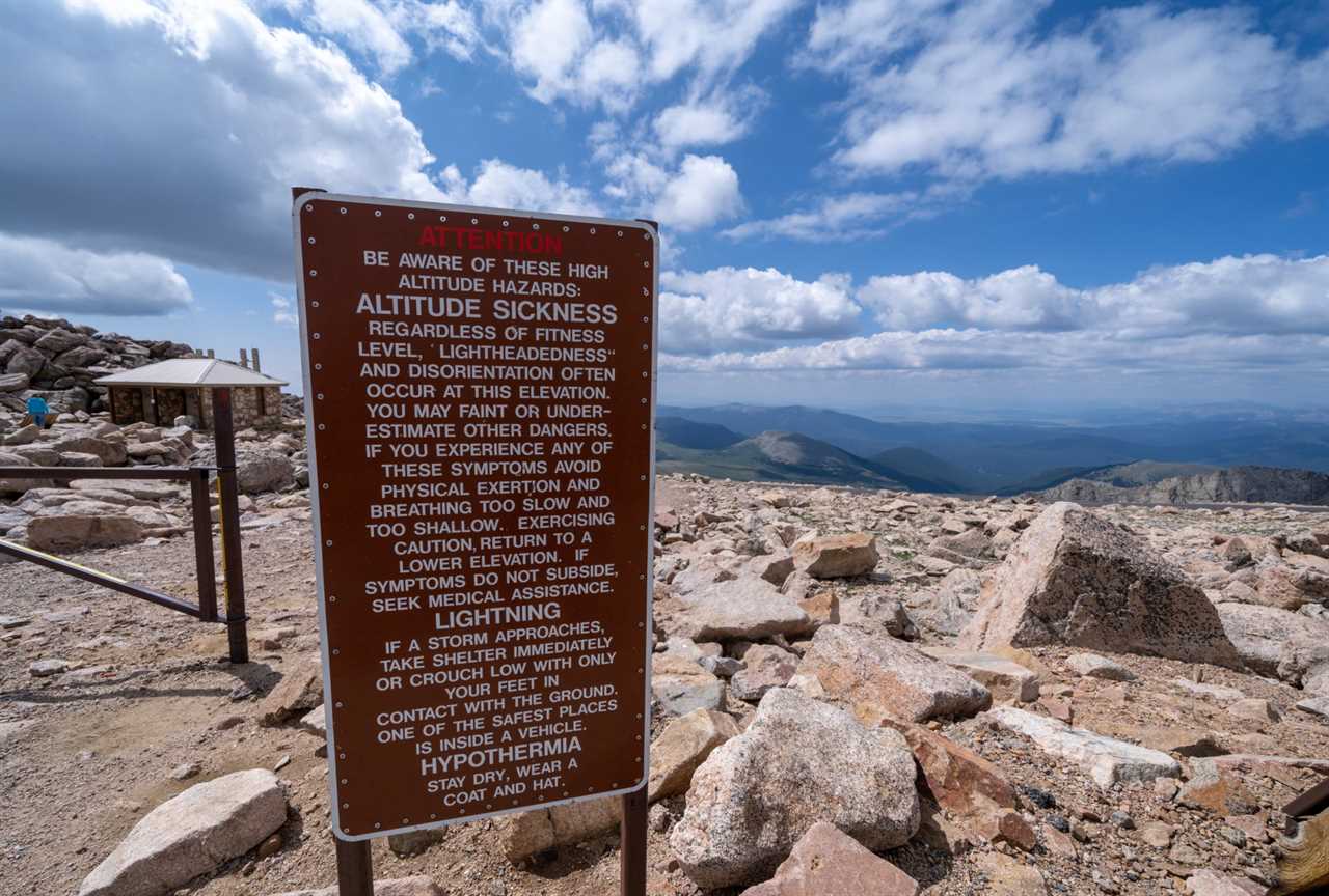 how to prevent altitude sickness sign colorado