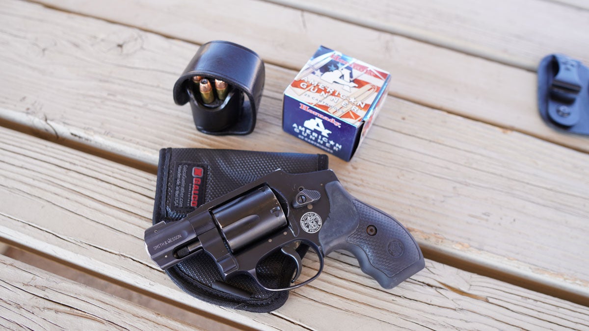 The  Smith & Wesson M&P 340 J-frame is one of the most popular pocket-pistol revolvers. 