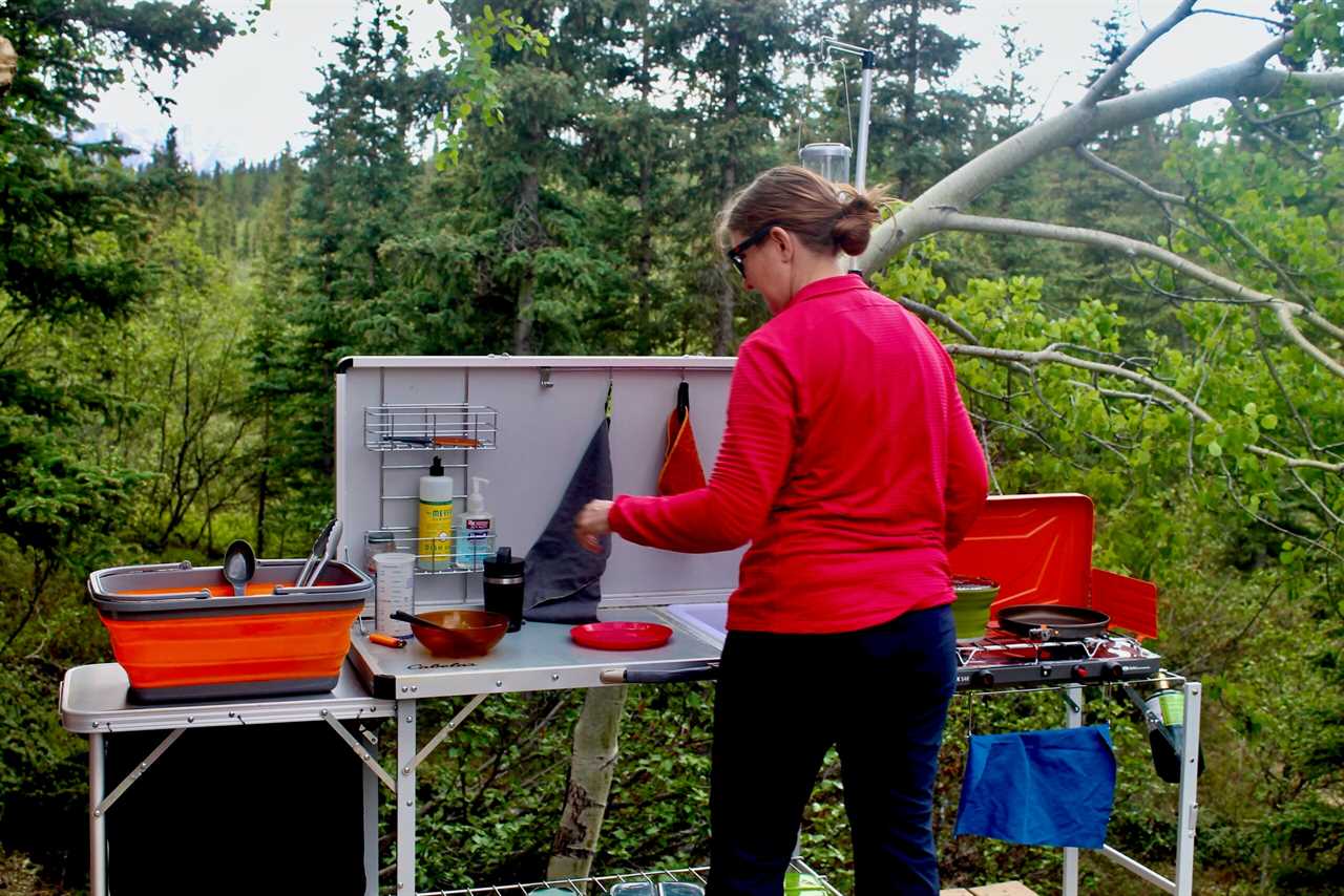 The Cabela's Deluxe is one of the best camping kitchens. 