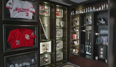 Hall of fame baseball man cave