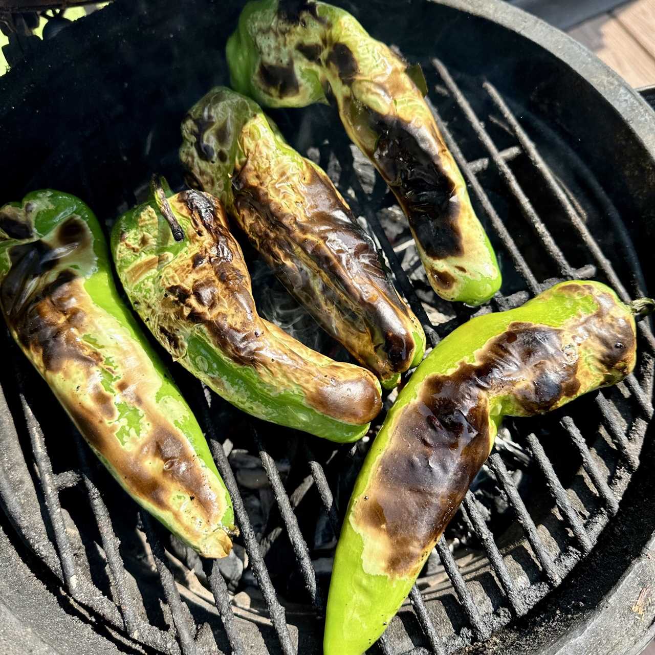 Roasted Hatch chilies