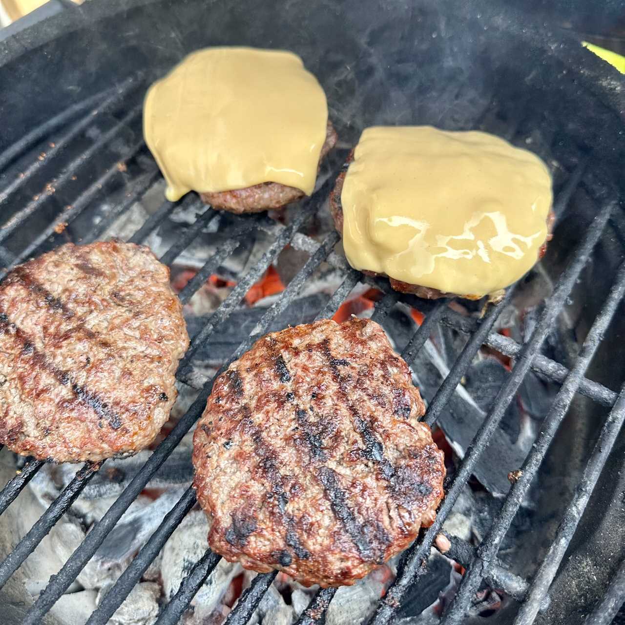 Grilled beef patties