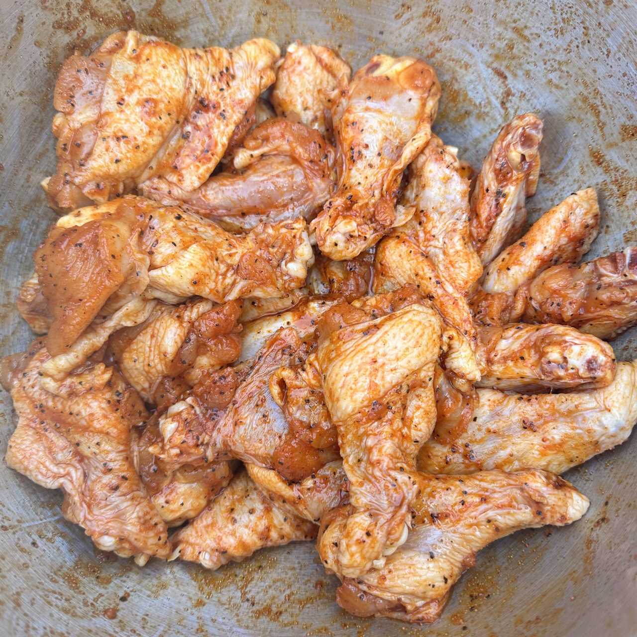 Seasoned wings