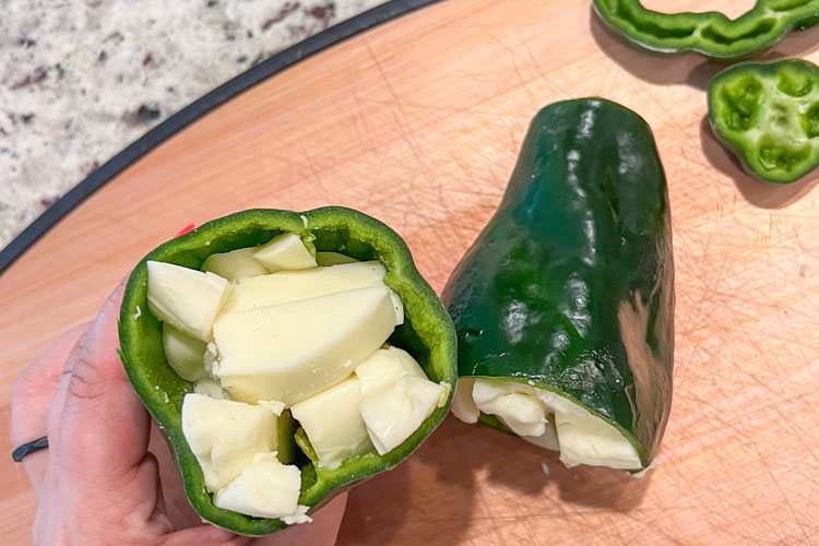 poblano filled with cheese
