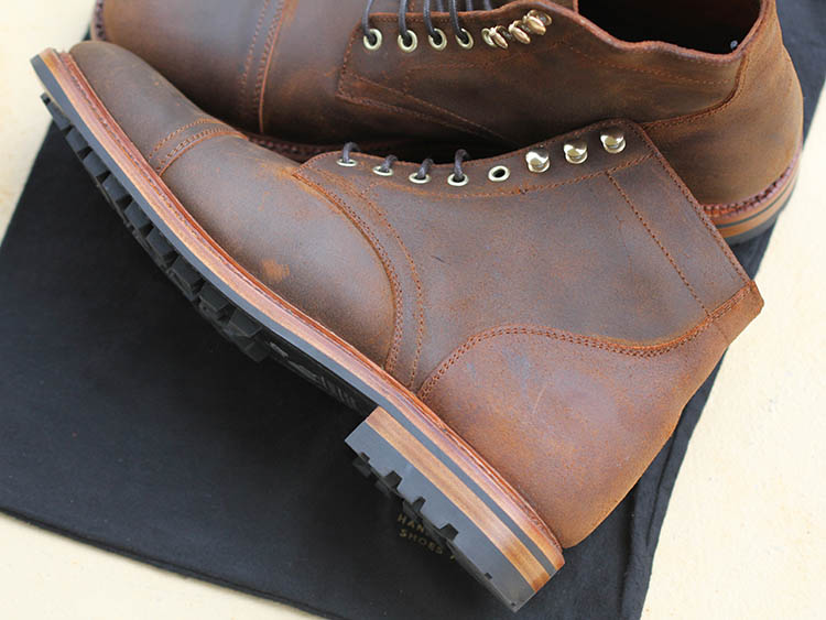 Side View Of Parkhurst Richmond Rust Boots