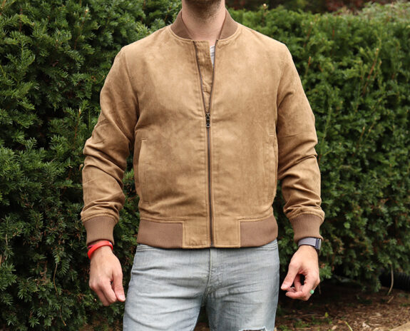 Banana Republic FACTORY Vegan Suede Bomber