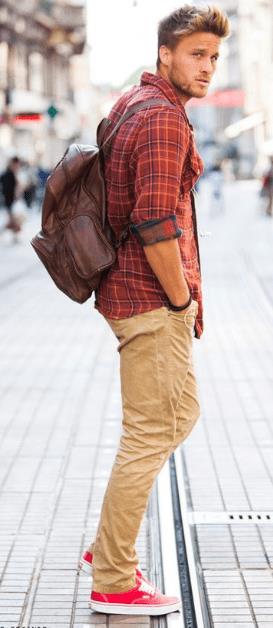 Summer Flannel outfit in red