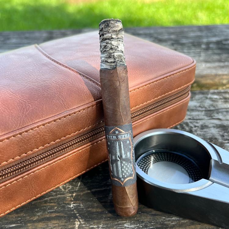 Ash Stack On Oliva Free Will Cigar