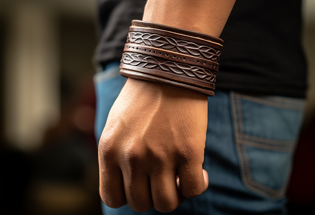 leather cuff bracelet