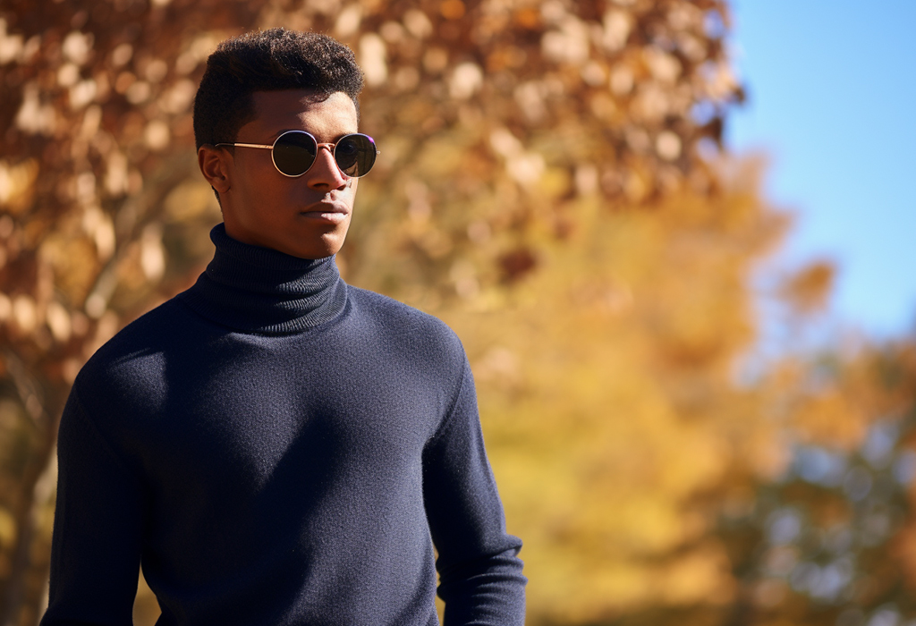 Turtleneck and sunglasses