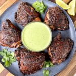 Peruvian Chicken with Green Sauce