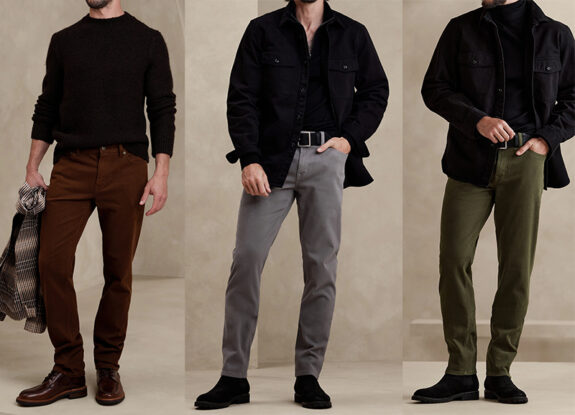 Slim Brushed (Italian Moleskin) Traveler Pants