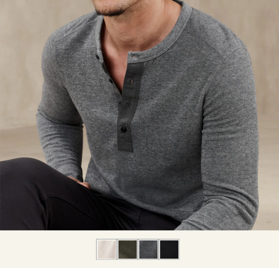 Double Knit Henleys