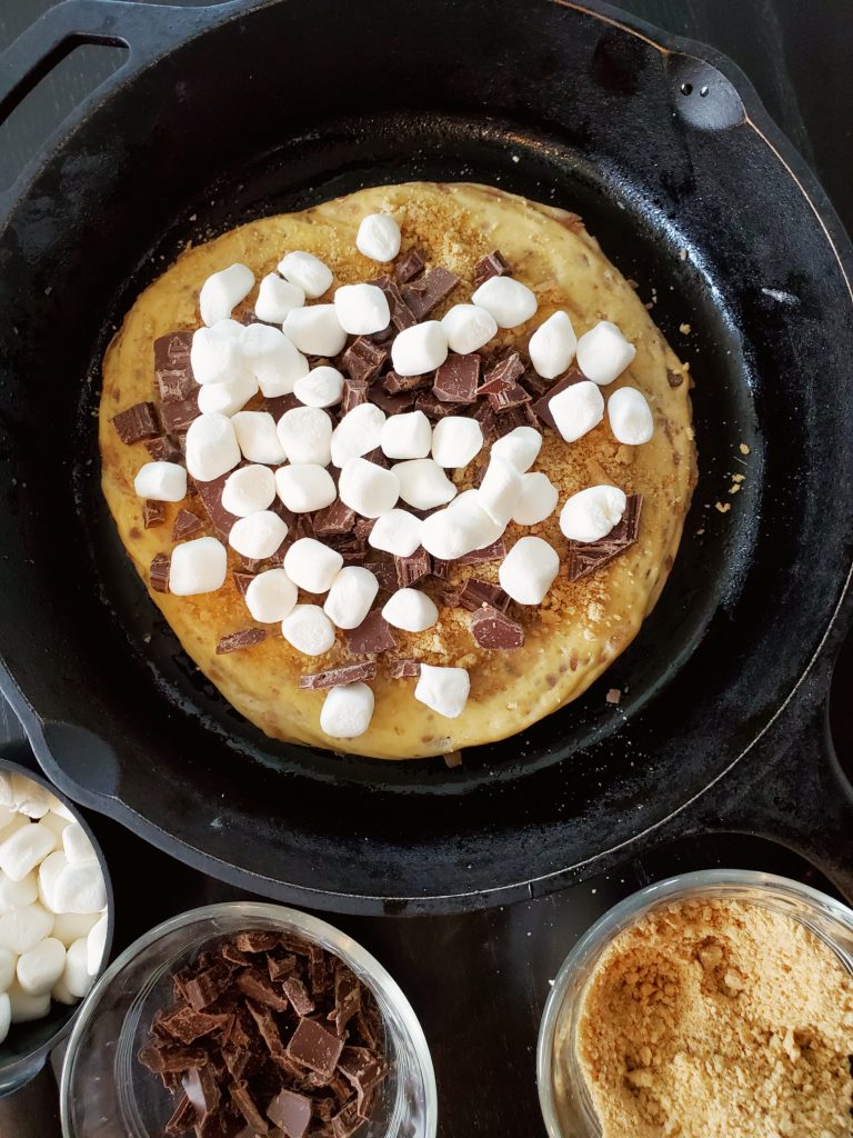 smores-cake-first-layer