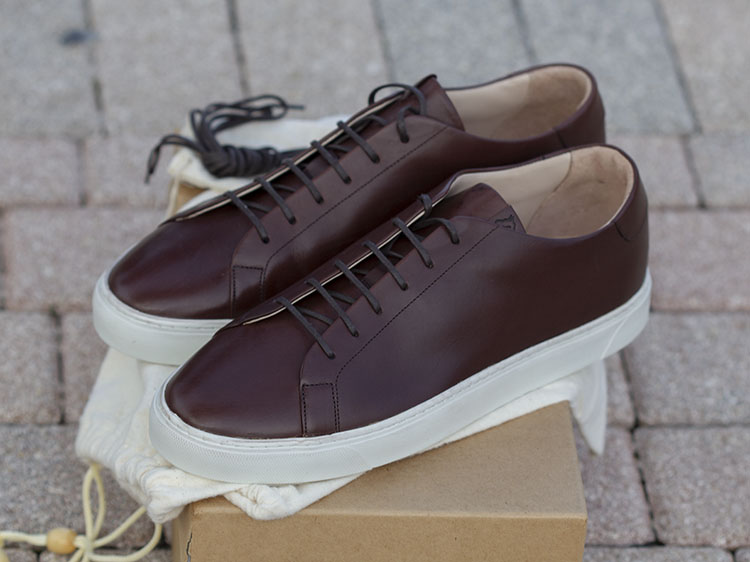 Grant Stone Sneakers in Tobacco Calf Leather