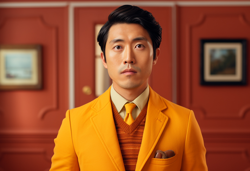 Man in yellow blazer