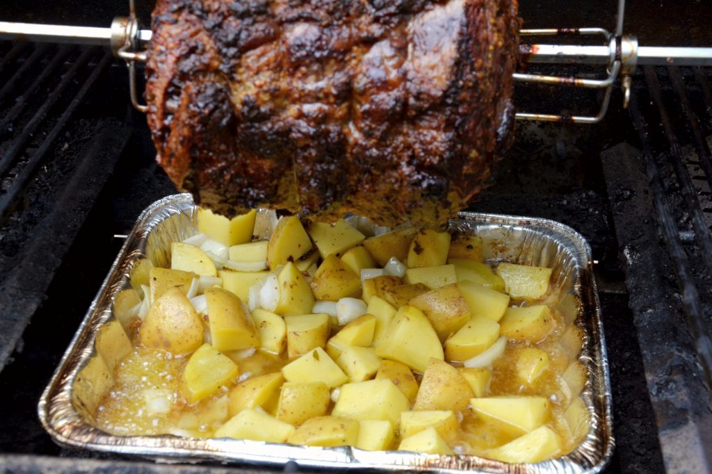 rib roast and potatoes