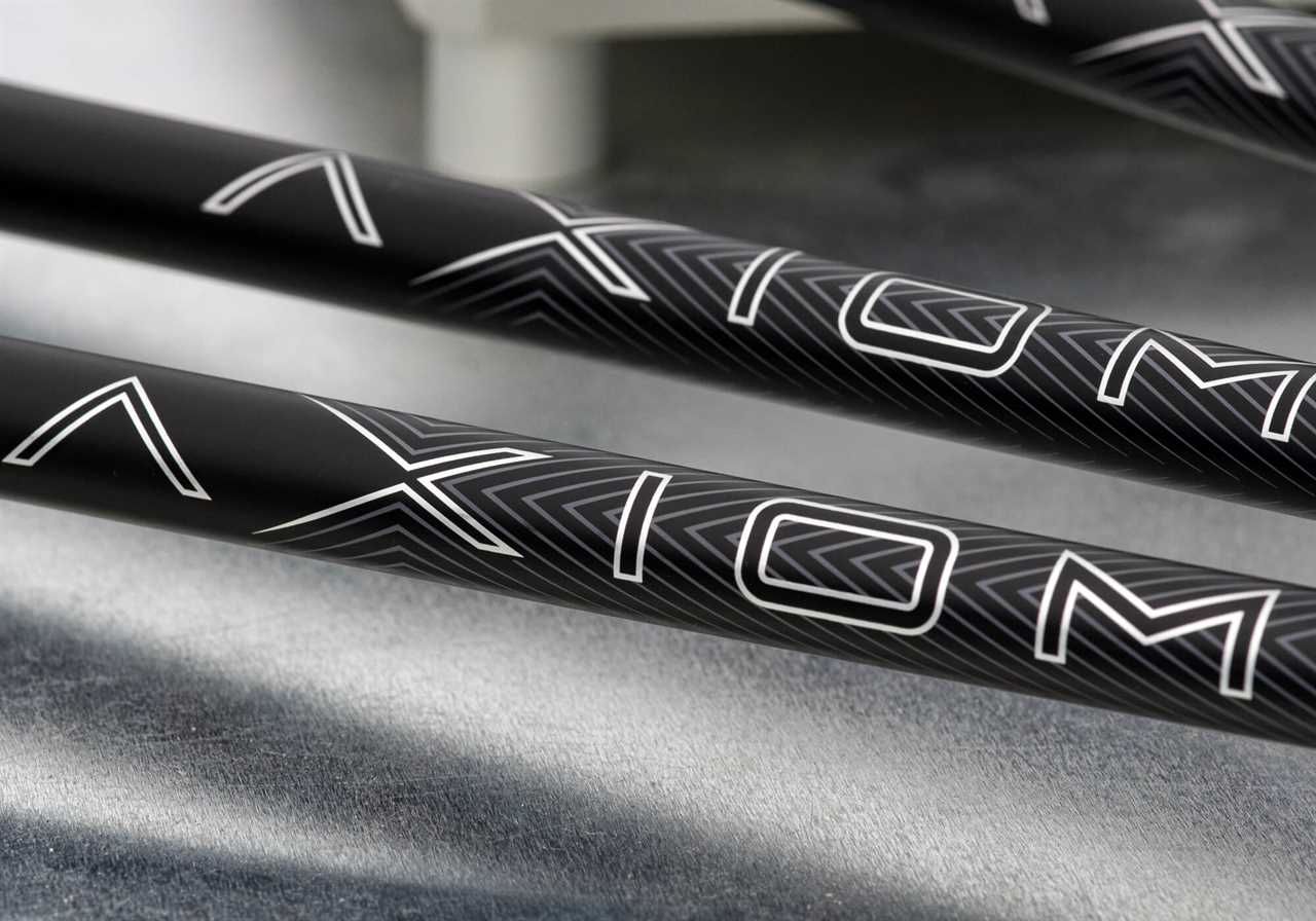Fujikura AXIOM golf iron shafts with VeloCore technology.