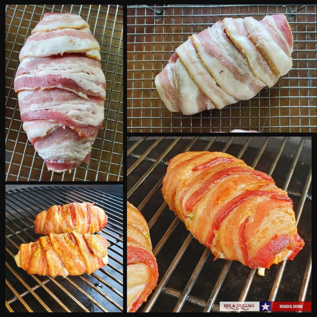 Bacon Wrapped Jalapeno Popper Chicken Breasts