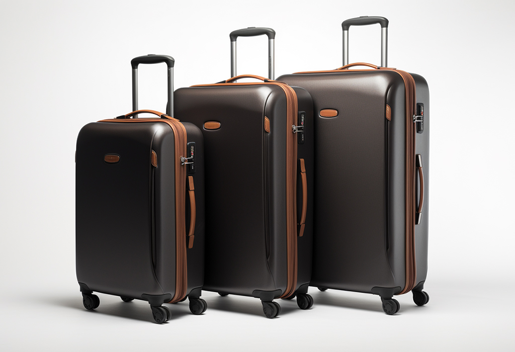 travel suitcases of 3 differnt sizes