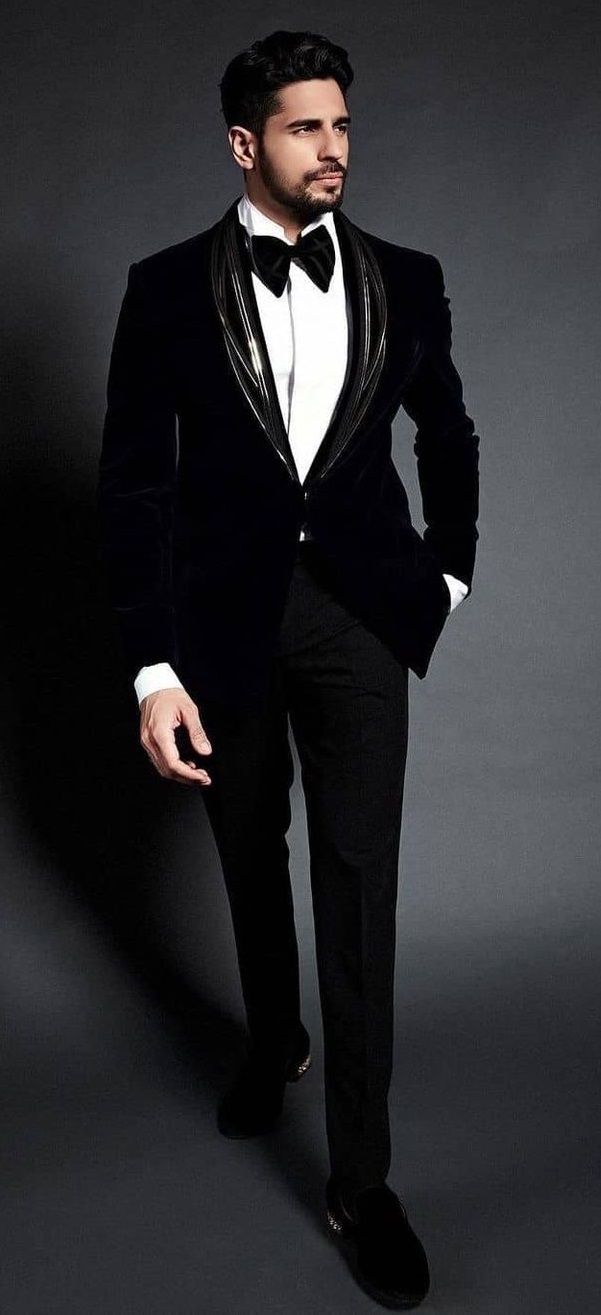 black tuxedo for cocktail attire