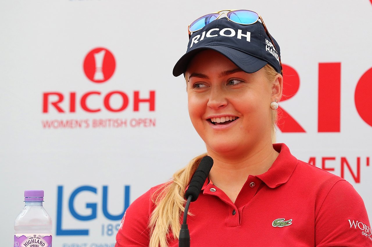 Charley Hull will have a large home contingent following her at Woburn.