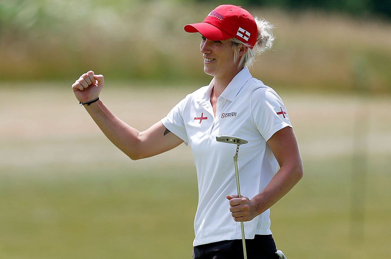 Melissa Reid was on her own Friday at the UL International Crown after Charley Hull withdrew.