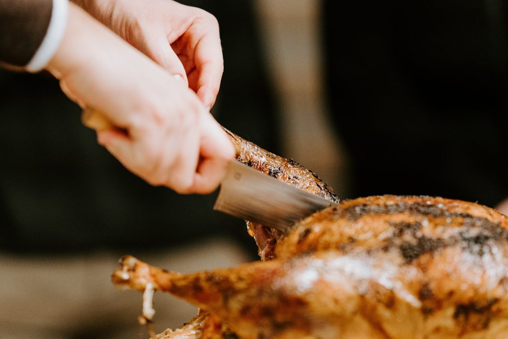 carving a bird