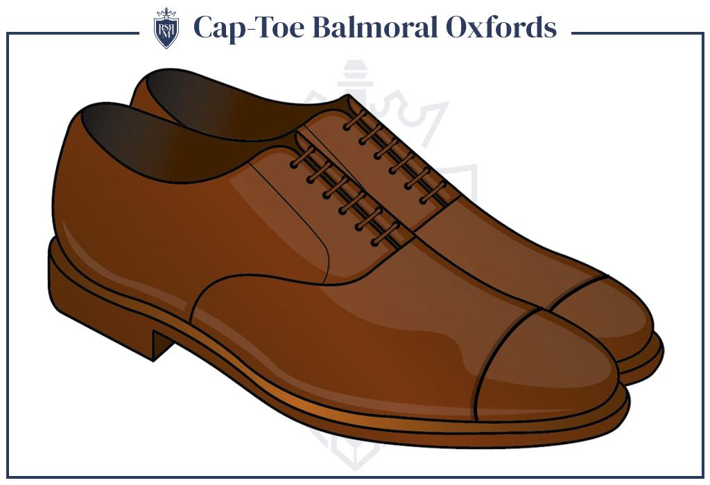 Infographic Cap-Toe Balmoral Oxfords