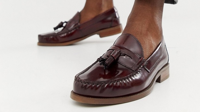 tassel loafers brown