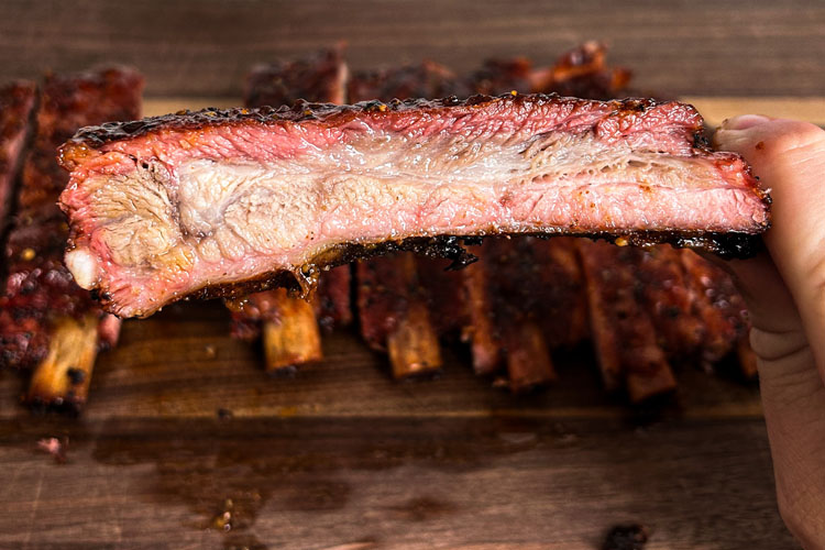 side on sliced western carolina rib